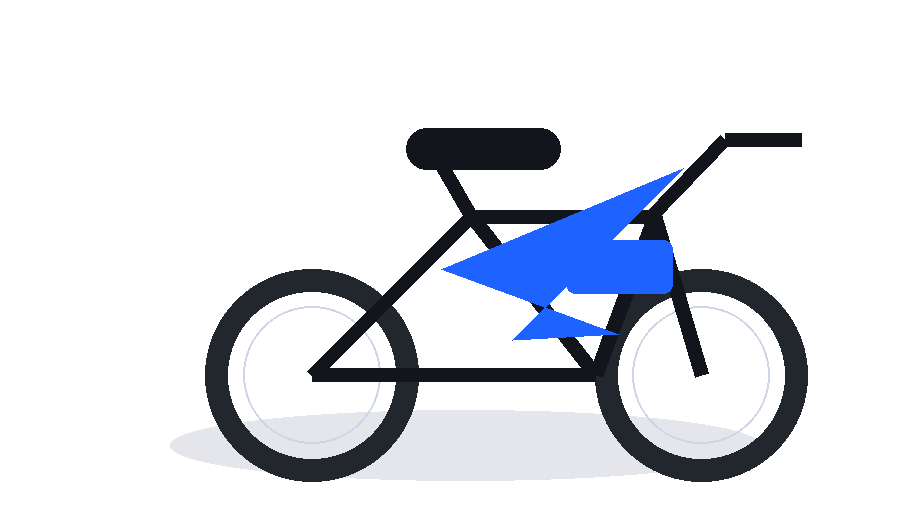 Zwarte fatbike