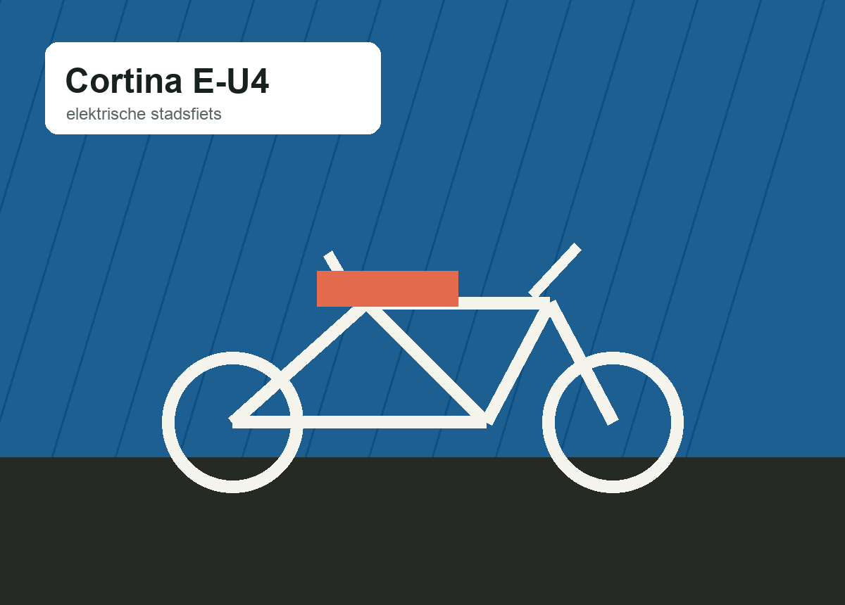 Cortina E-U4 elektrische transportfiets